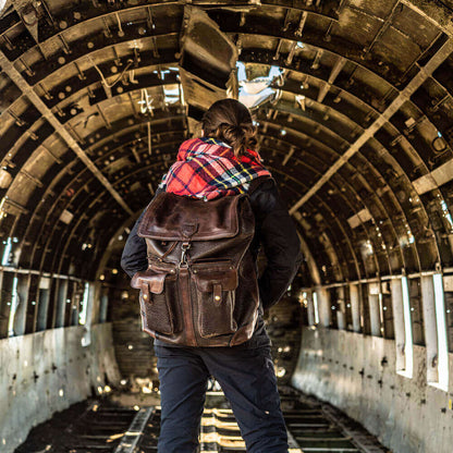 Theodore Leather Backpack-Bags > Backpack > Leather-Espresso-Mission Mercantile Leather Goods
