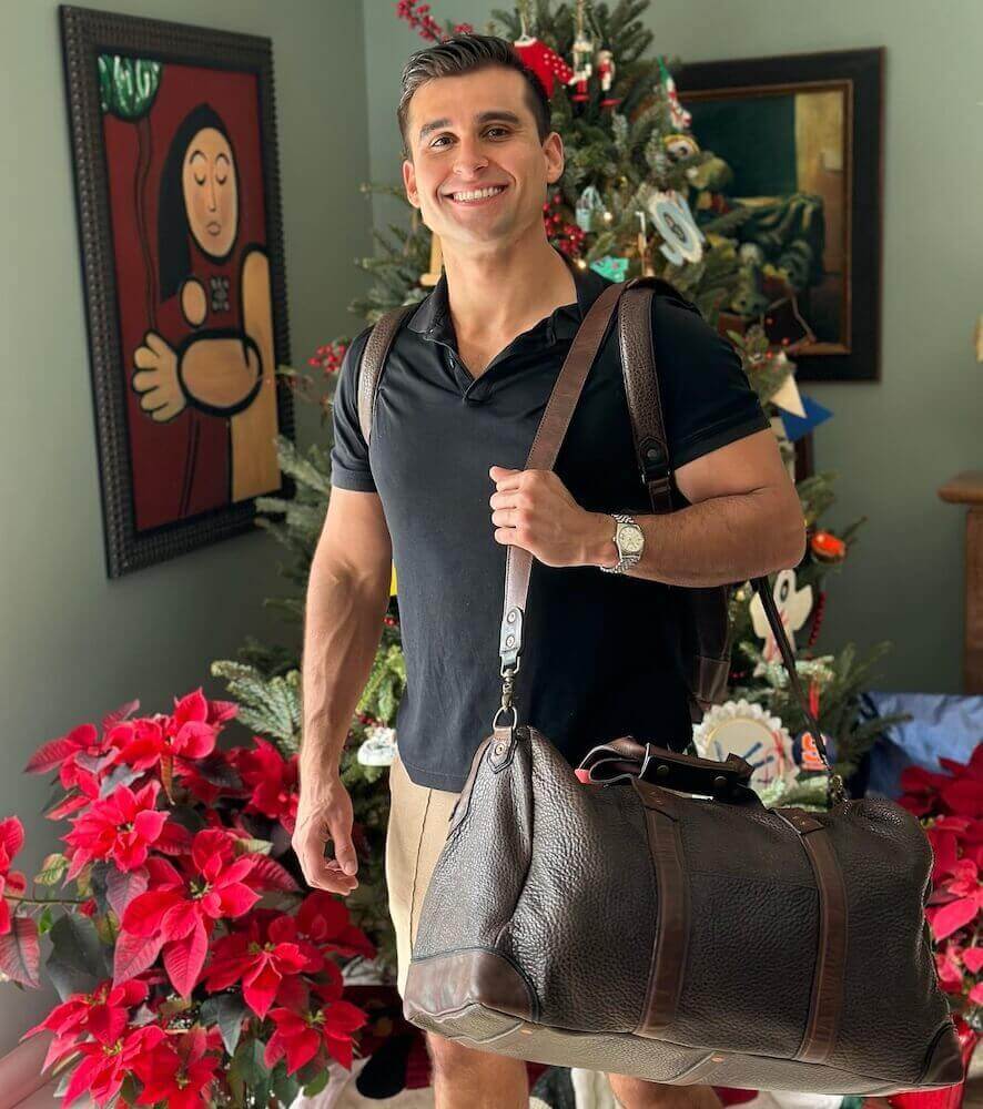 Theodore Leather Duffle Bag-Bags > Duffle Bag > Leather-Espresso-Mission Mercantile Leather Goods