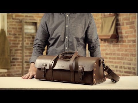Heritage Leather Tradesman Bag-Bags > Duffle Bag > Leather-Smoke-Mission Mercantile Leather Goods